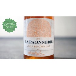 Ekologiškas biodinaminis rožinis  La Paonnerie vynas  Voilà le Gros Lot (15 % alk. tūrio, 0,75 l)
