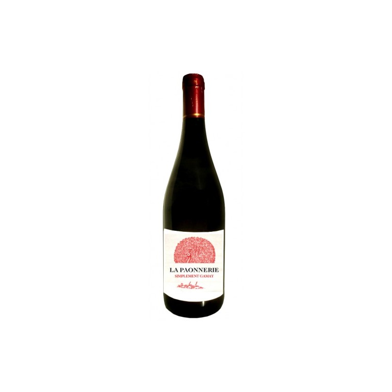 La_Paonnerie_Simplement_Gamay_raudonasis_vynas_2019_14%_75cl